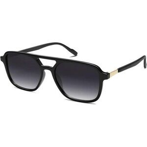 Retro Aviator Sunglasses Women Men UV400 Rectangle Fashion Shades Black Pink